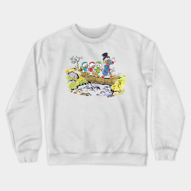 Four ducks Crewneck Sweatshirt by sullyink